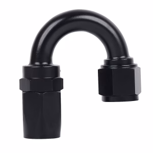 Conector AN 180° Para Manguera Mallada – EPMAN – Racord Aeroquip De Competición