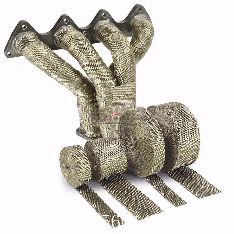 Cinta Térmica de Escape Titanio EPMAN – 10 Metros + Abrazaderas - Imagen 2