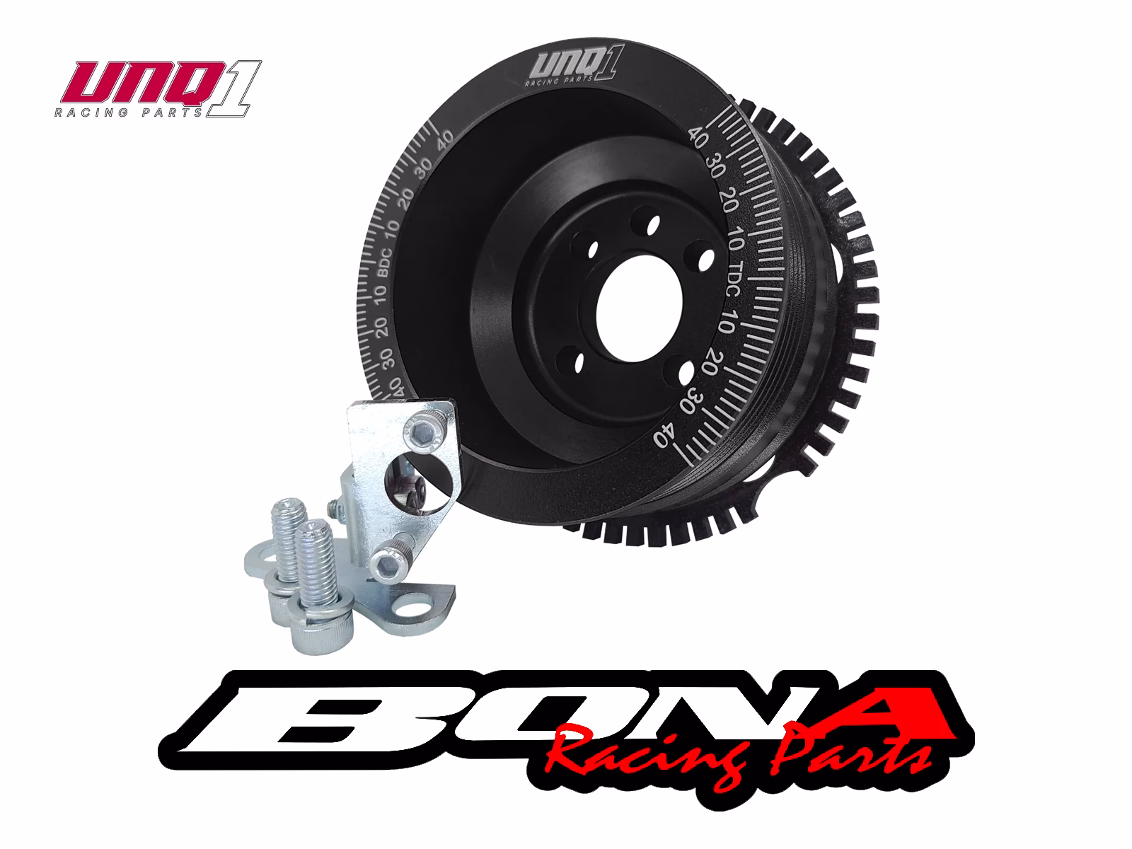 Rueda Fónica Poly-V UNIQUE – VW AP Gol / Saveiro – Aluminio CNC 6061-T6