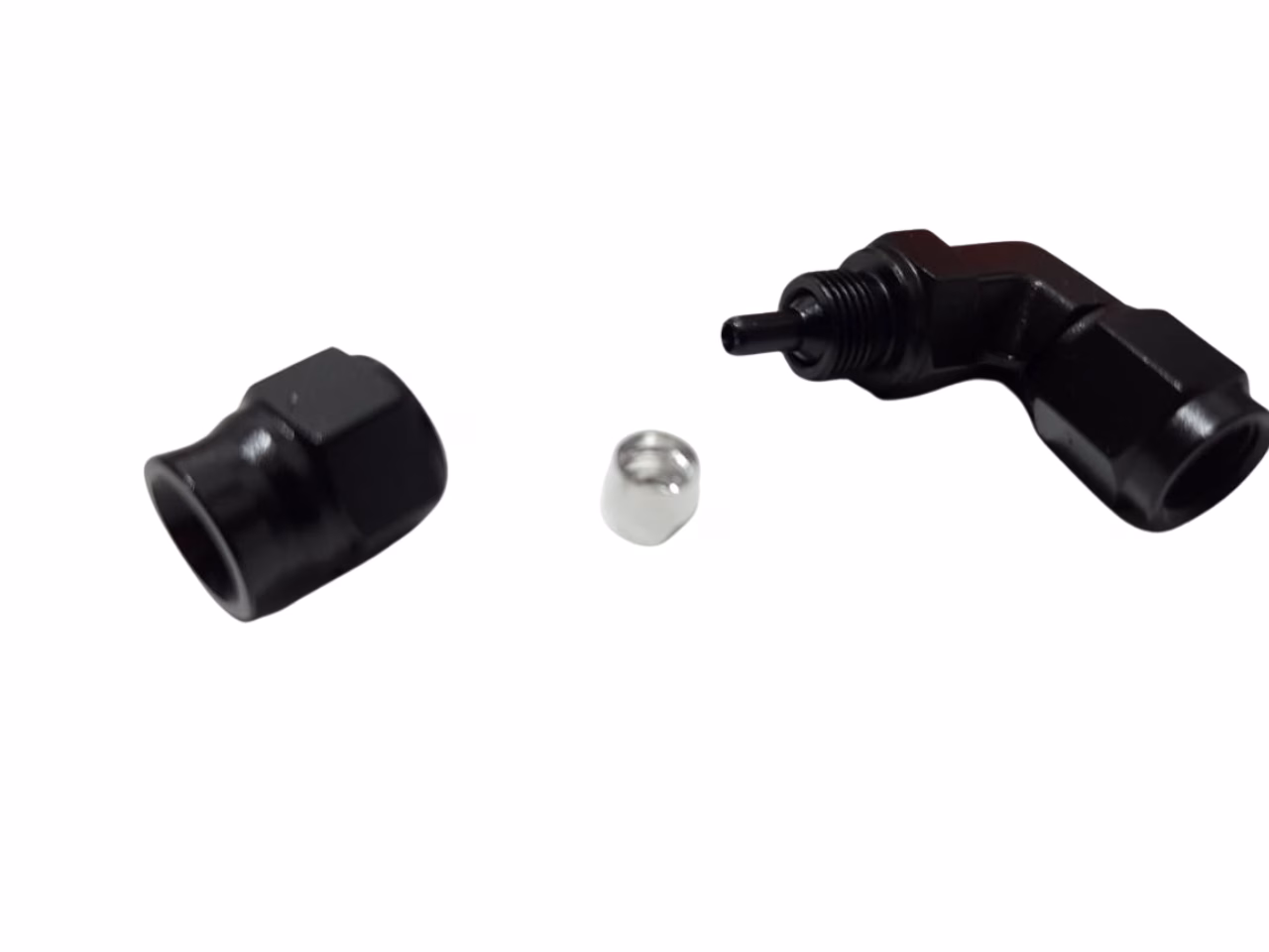 Conector 90° AN3 Para Manguera Mallada de Freno - Imagen 2