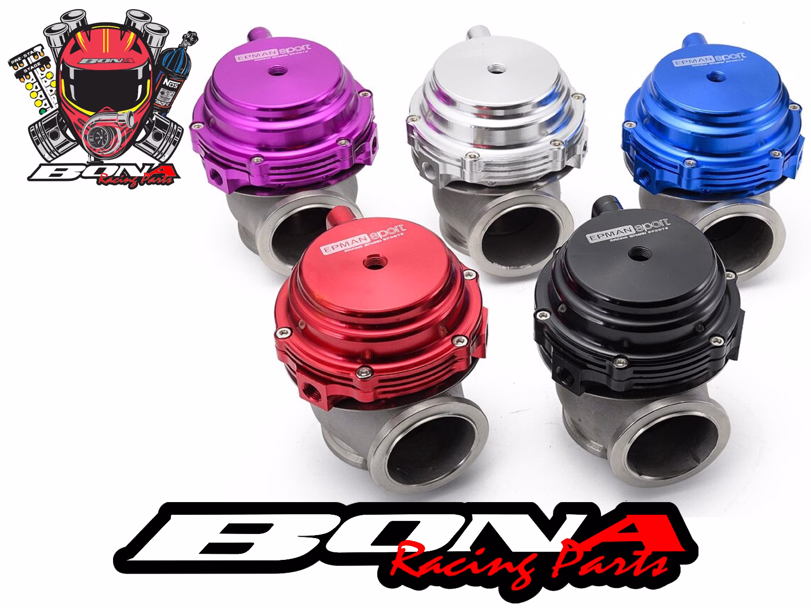 Wastegate Externa Epman 38 mm / 44 mm – Negra, Azul o Roja - Imagen 2