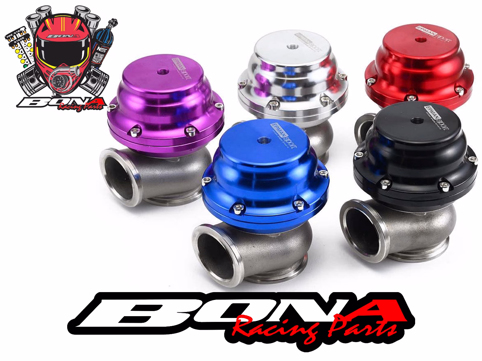 Wastegate Externa Epman 38 mm / 44 mm – Negra, Azul o Roja