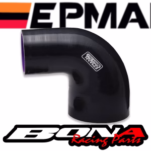 Reducción Siliconada 90° Epman – Varias Medidas (Negra / Azul)