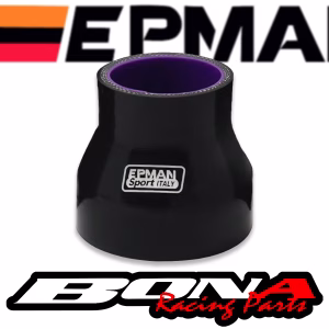 Reducción Recta De Silicona Epman – 2”, 2.5”, 3” (Negro / Azul)