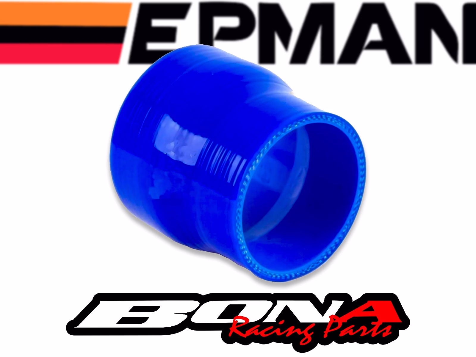 Reducción Recta De Silicona Epman – 2”, 2.5”, 3” (Negro / Azul) - Imagen 2