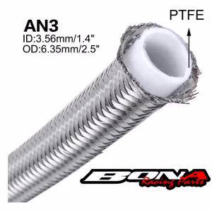 Manguera De Freno AN3 Mallada PTFE – Alta Presión (Precio Por Metro)