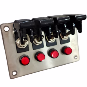 Panel Comando Competicion 4 Teclas Con Luces Testigo