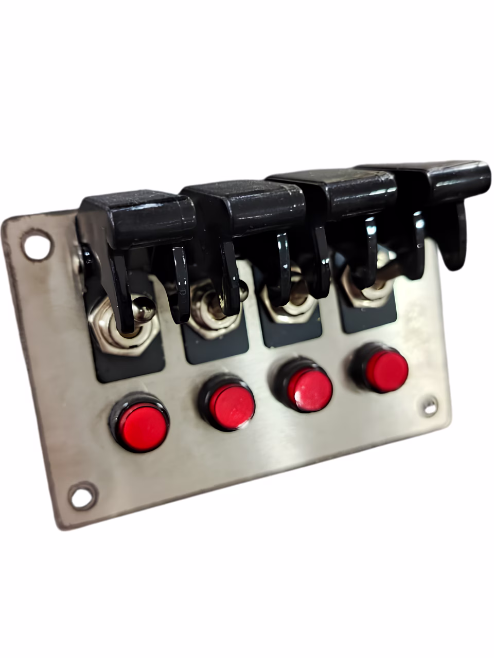 Panel Comando Competicion 4 Teclas Con Luces Testigo