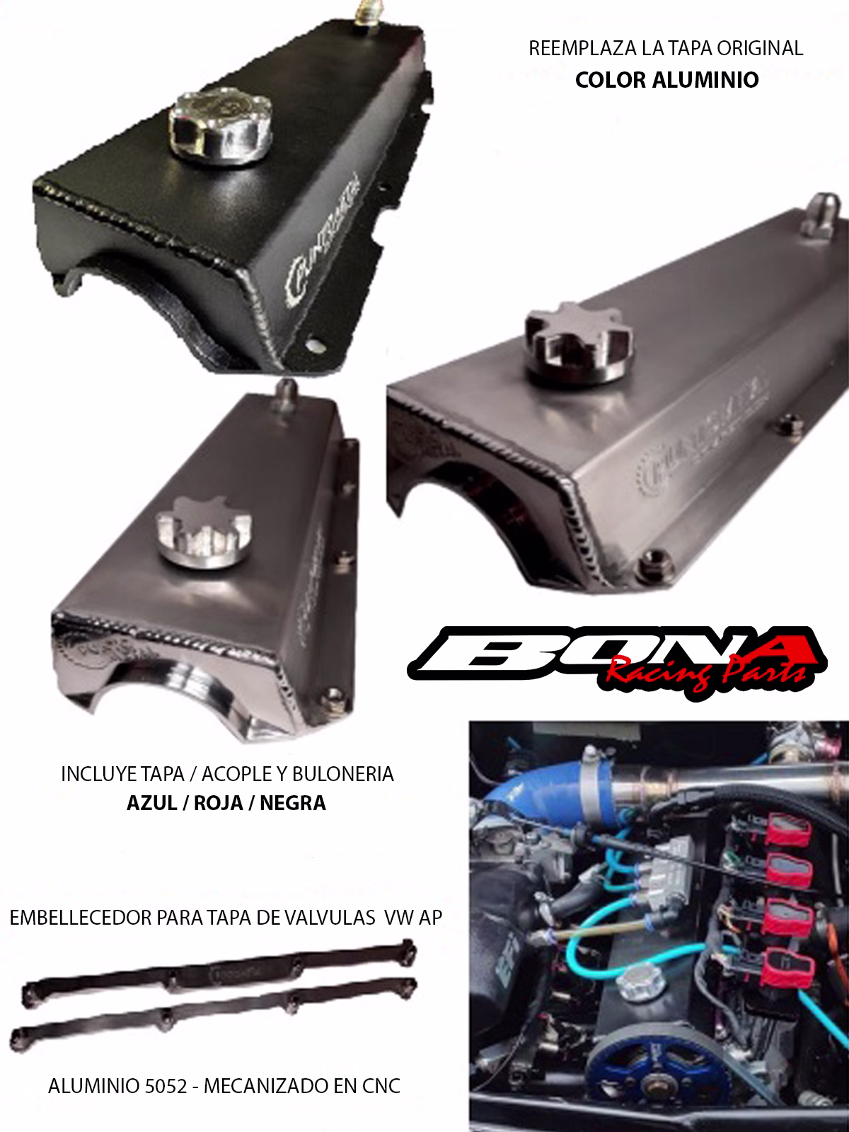 Tapa De Valvulas Aluminio VW AP