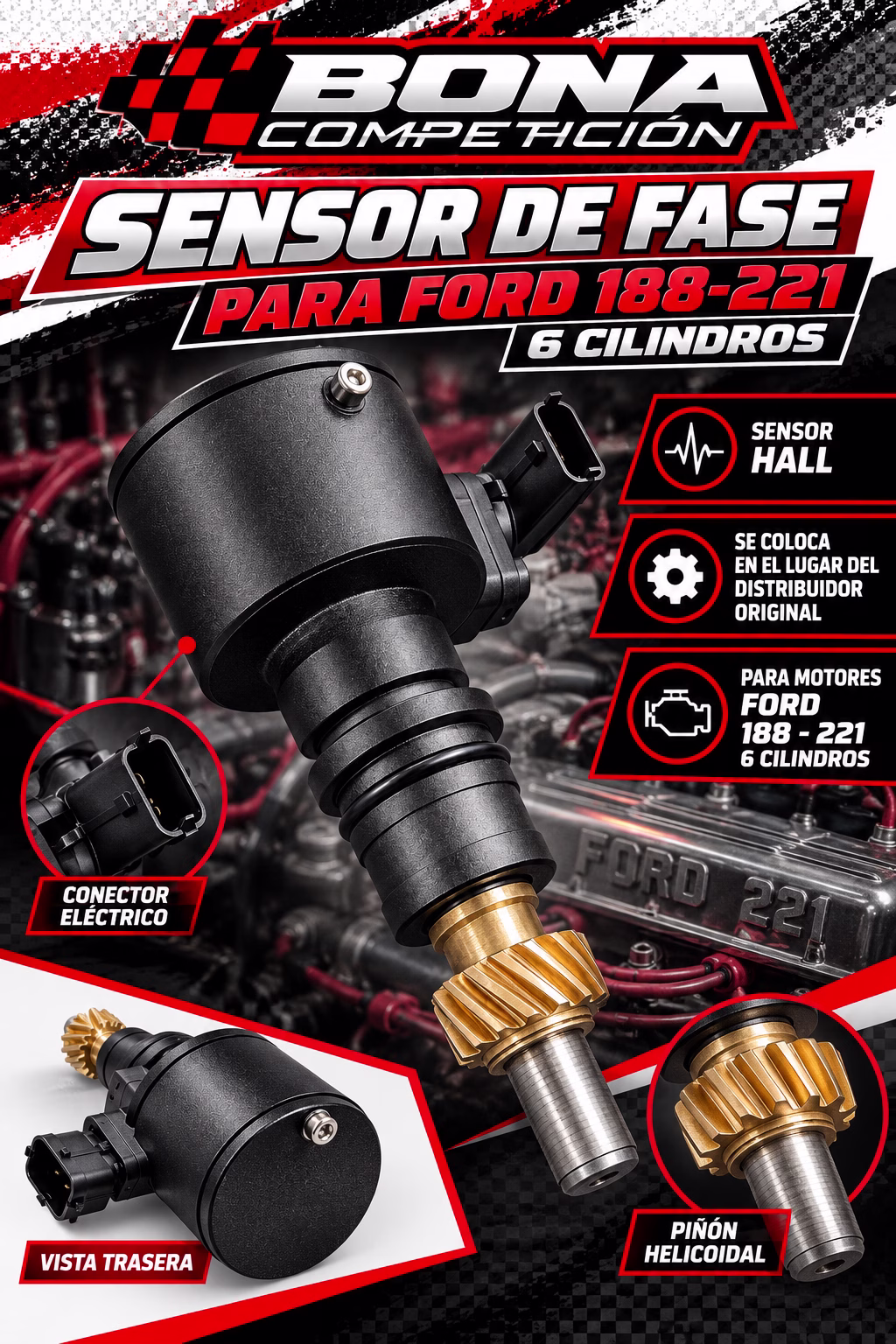 Sensor de fase Ford 188-221